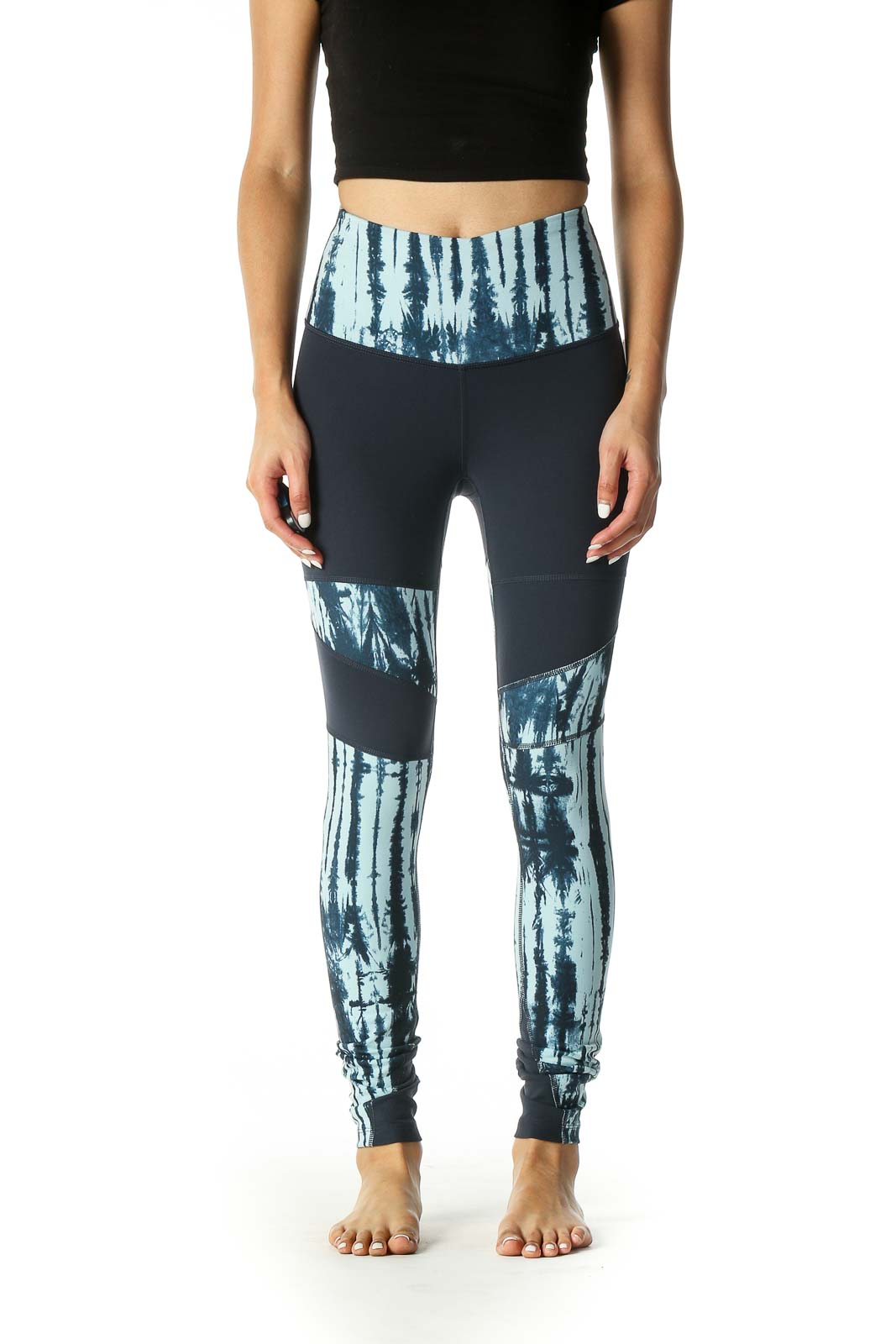 Black Tie And Dye Casual Leggings Front