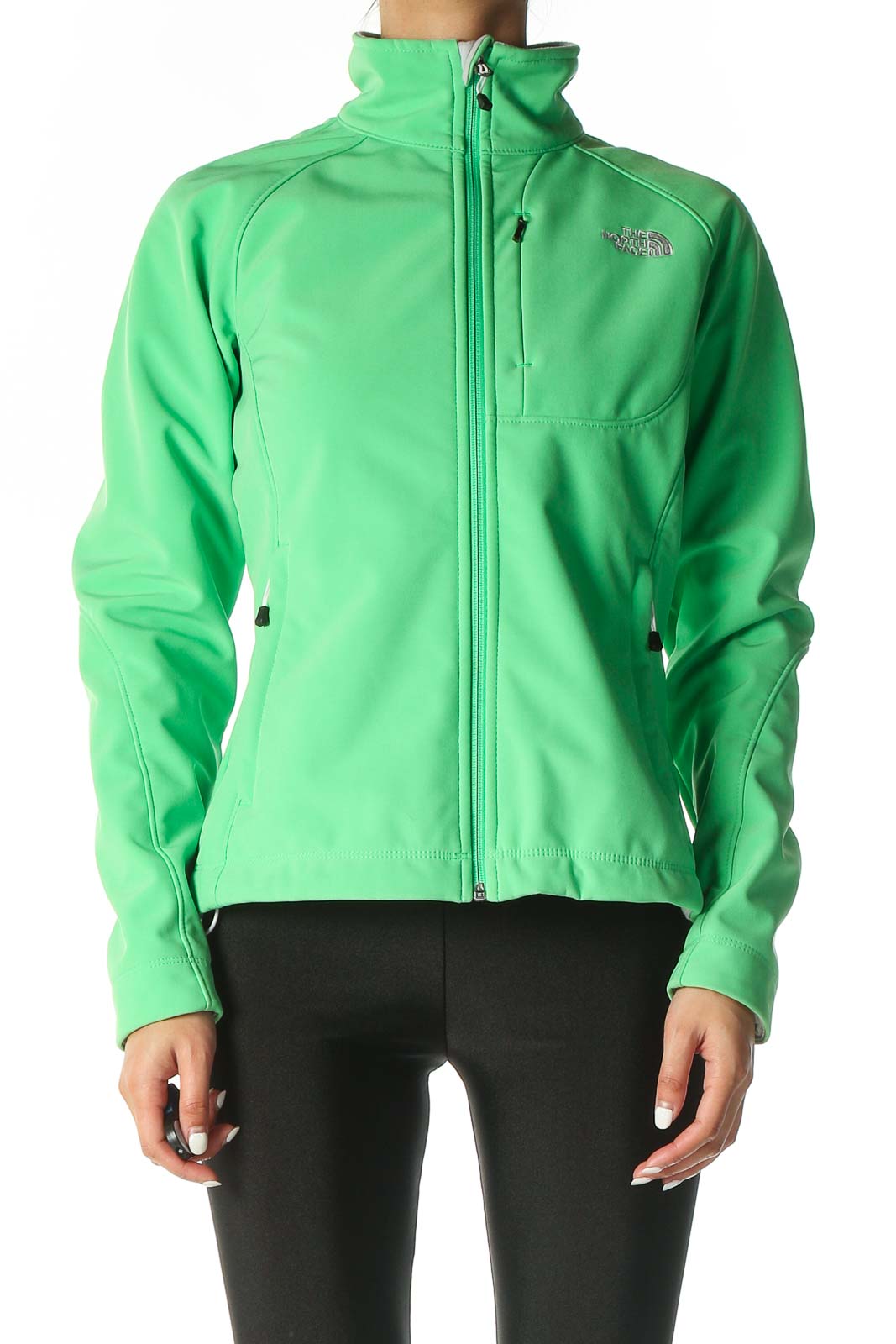 Green Windbreaker Jacket Front