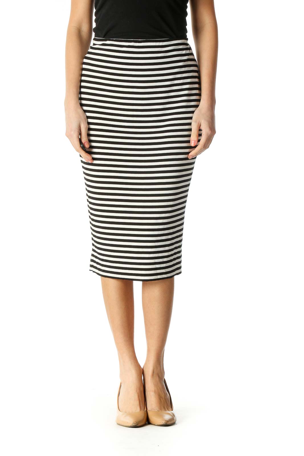 Vince camuto white pencil skirt sale