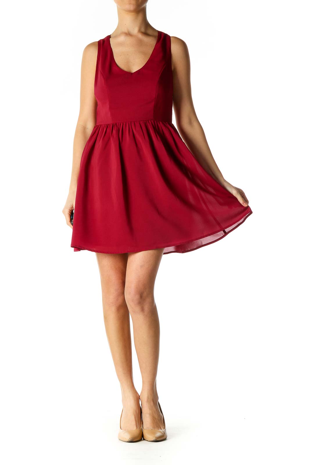 Casual flare hot sale dress