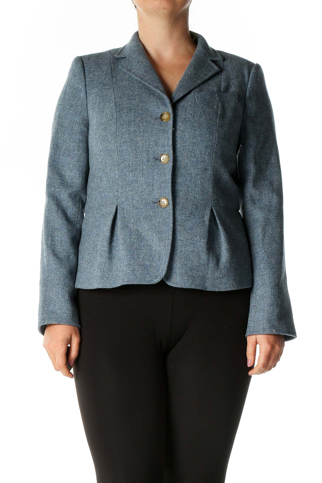 Blue Tweed Jacket Front