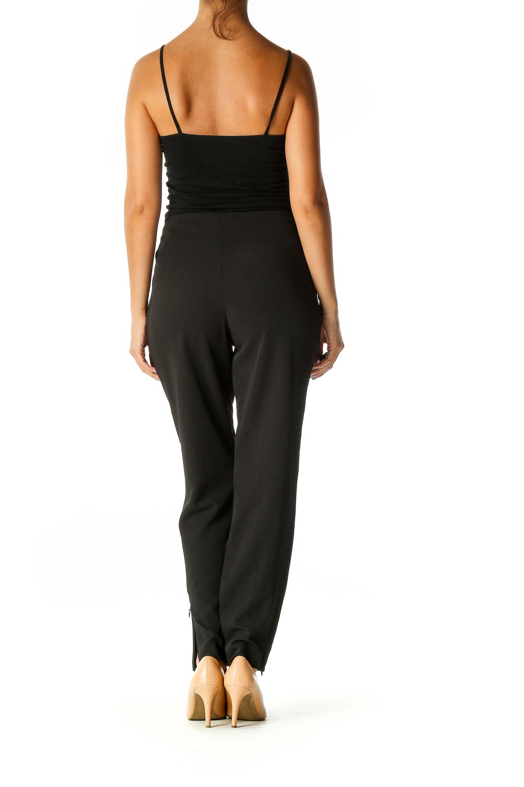 Simply Vera Vera Wang - Black Solid Classic Trousers Polyester Spandex