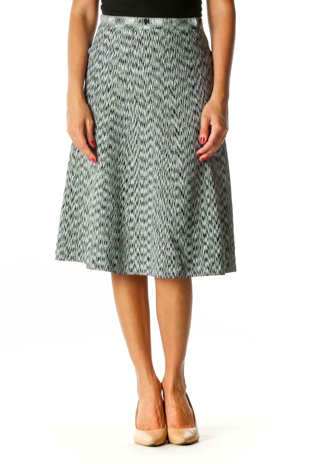 ann taylor gray skirt