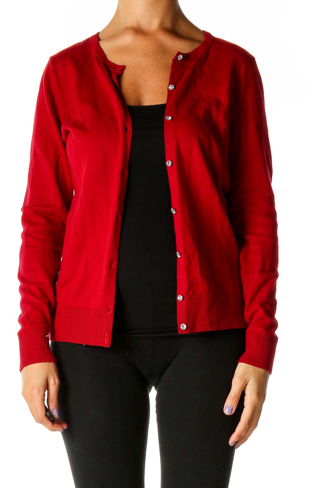 Ann taylor hot sale red cardigan