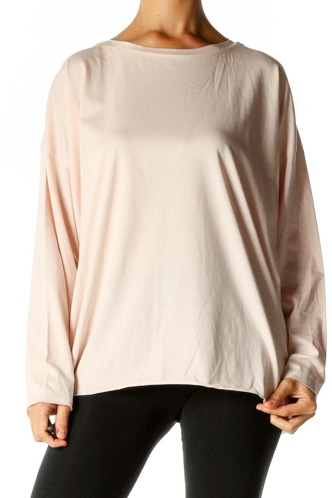 Pink Solid Casual Shirt Front