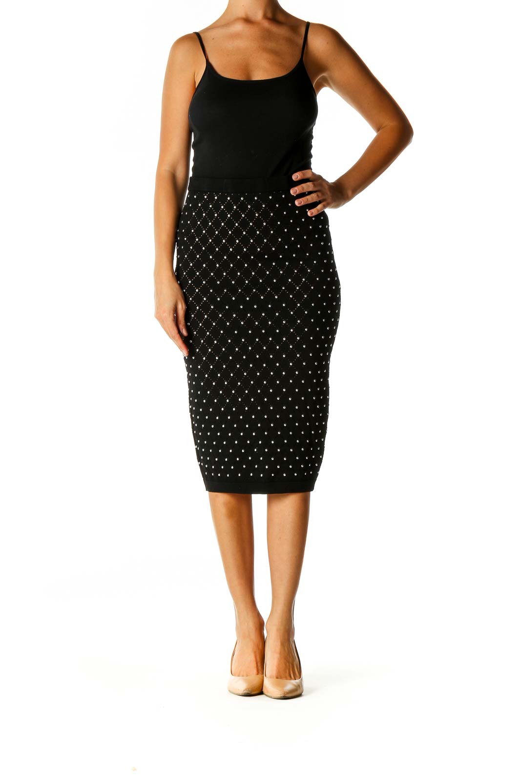 Evan Picone Polka Dots Black Casual Dress Size 10 - 19% off