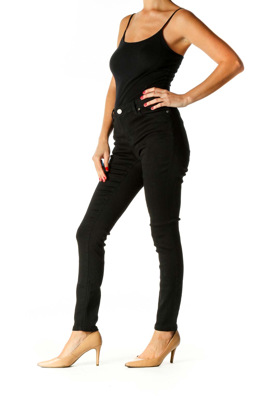 Simply Vera Vera Wang - Black Skinny Jeans Polyester Cotton