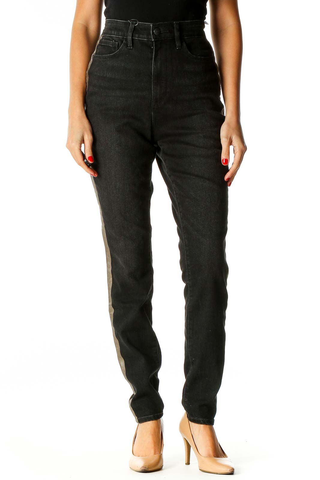Black Skinny Jeans Front