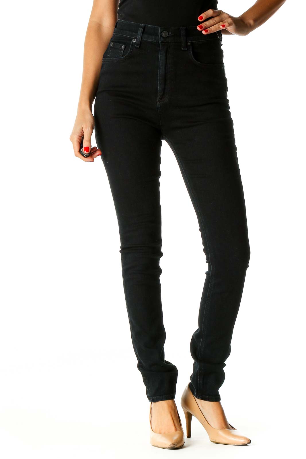 Black Skinny Jeans Front