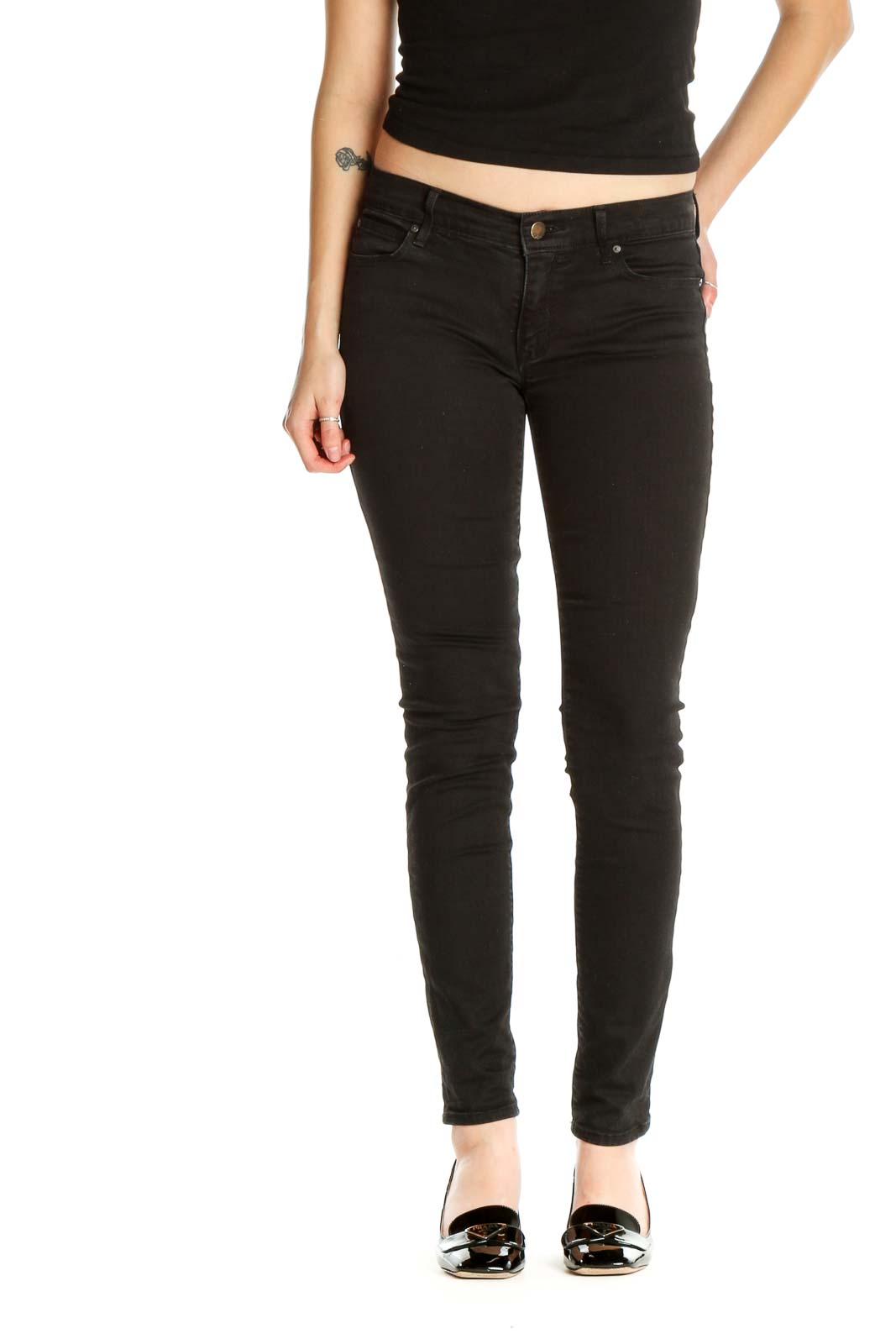 Black Skinny Jeans Front