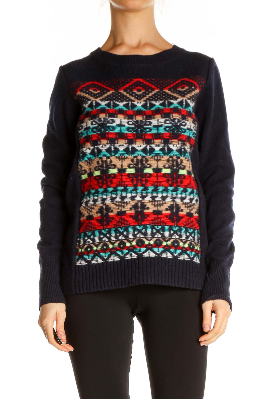 aztec print jumper