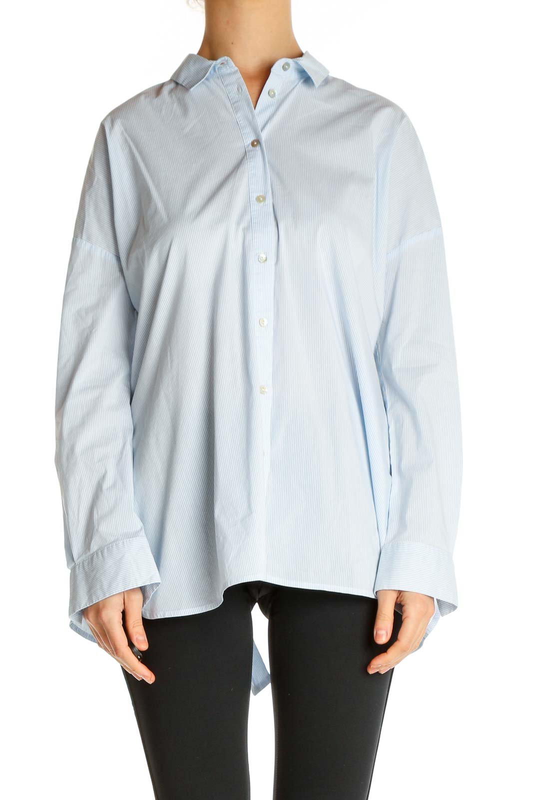 White Solid Formal Shirt Front