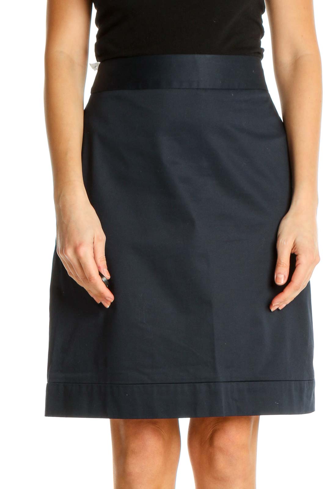 Blue Brunch A-Line Skirt Front