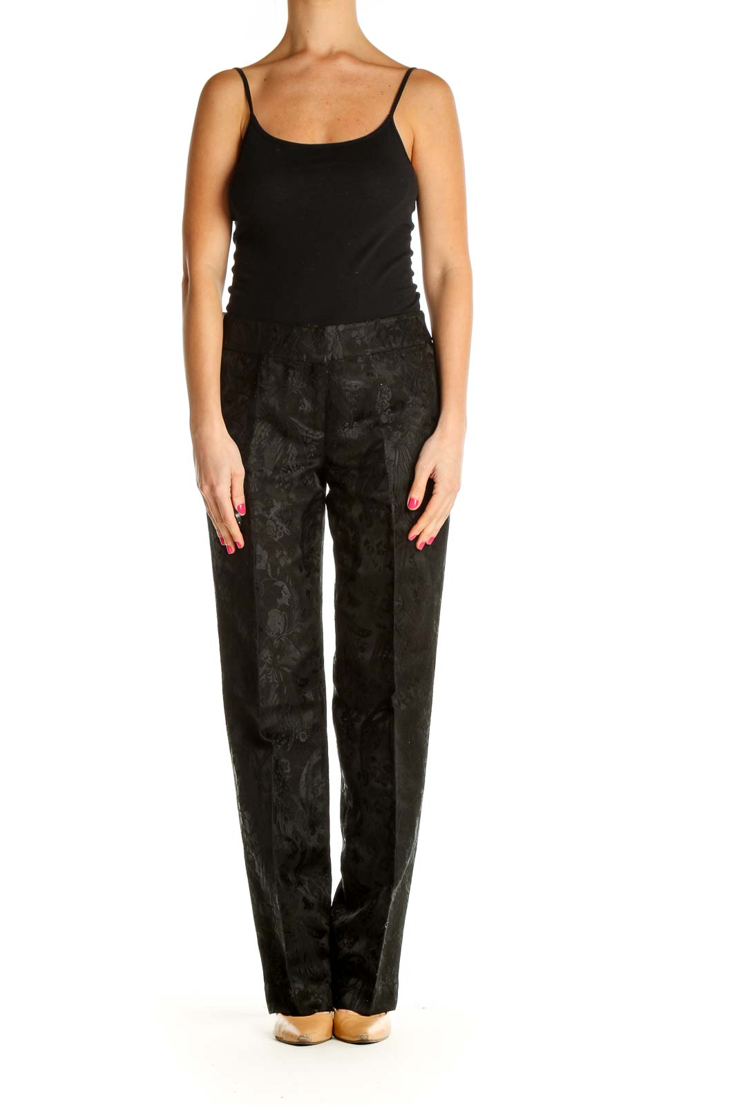 Buy DOROTHY PERKINS Women Black Floral Print Regular Trousers - Trousers  for Women 9307067 | Myntra