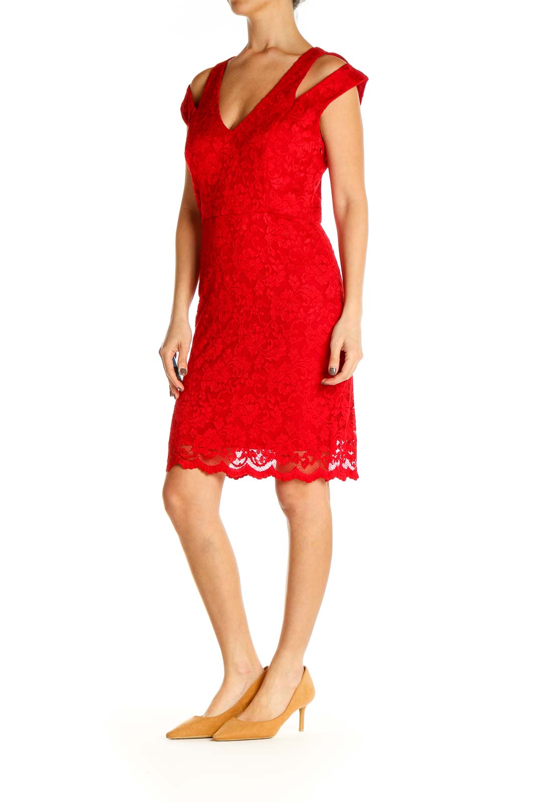 ABS Red Lace Dresses