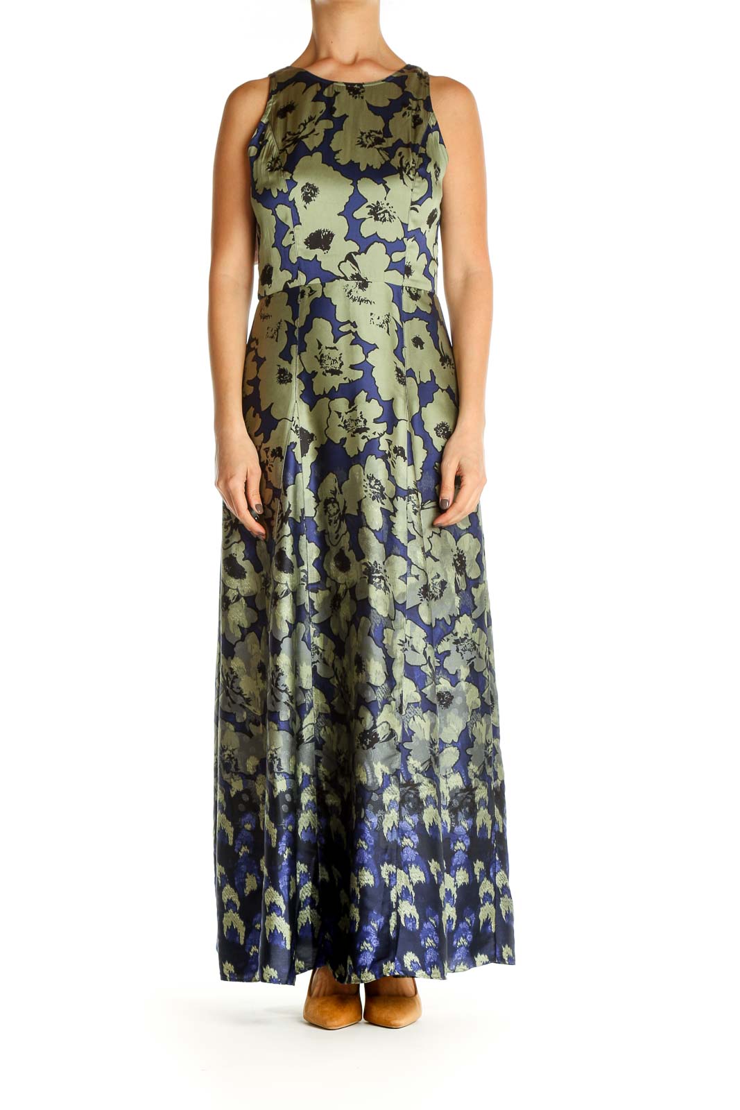 Banana republic cheap green floral dress