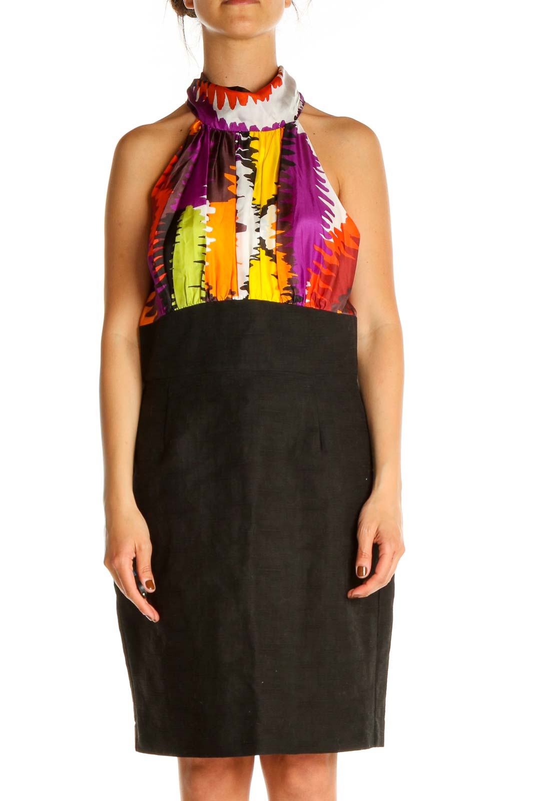 Black Shift Dress Front