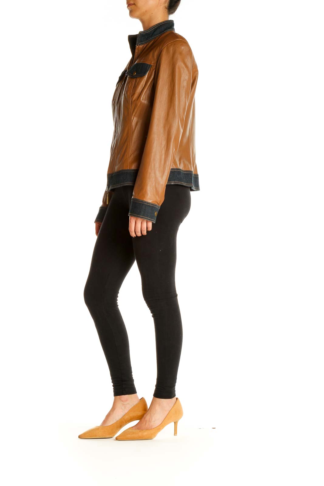 DonCaster - Brown Motorcycle Jacket 