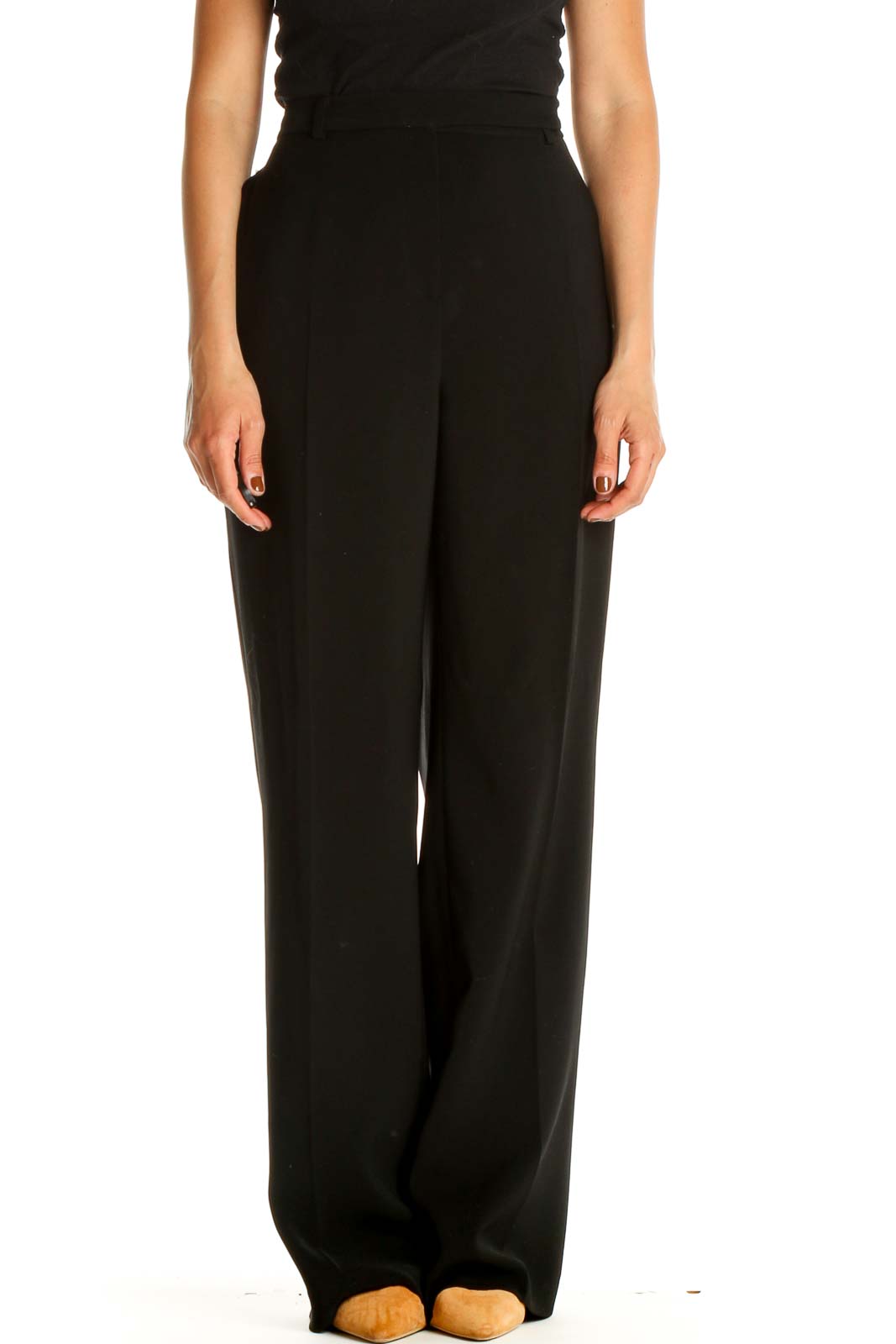 Black Classic Trousers Front