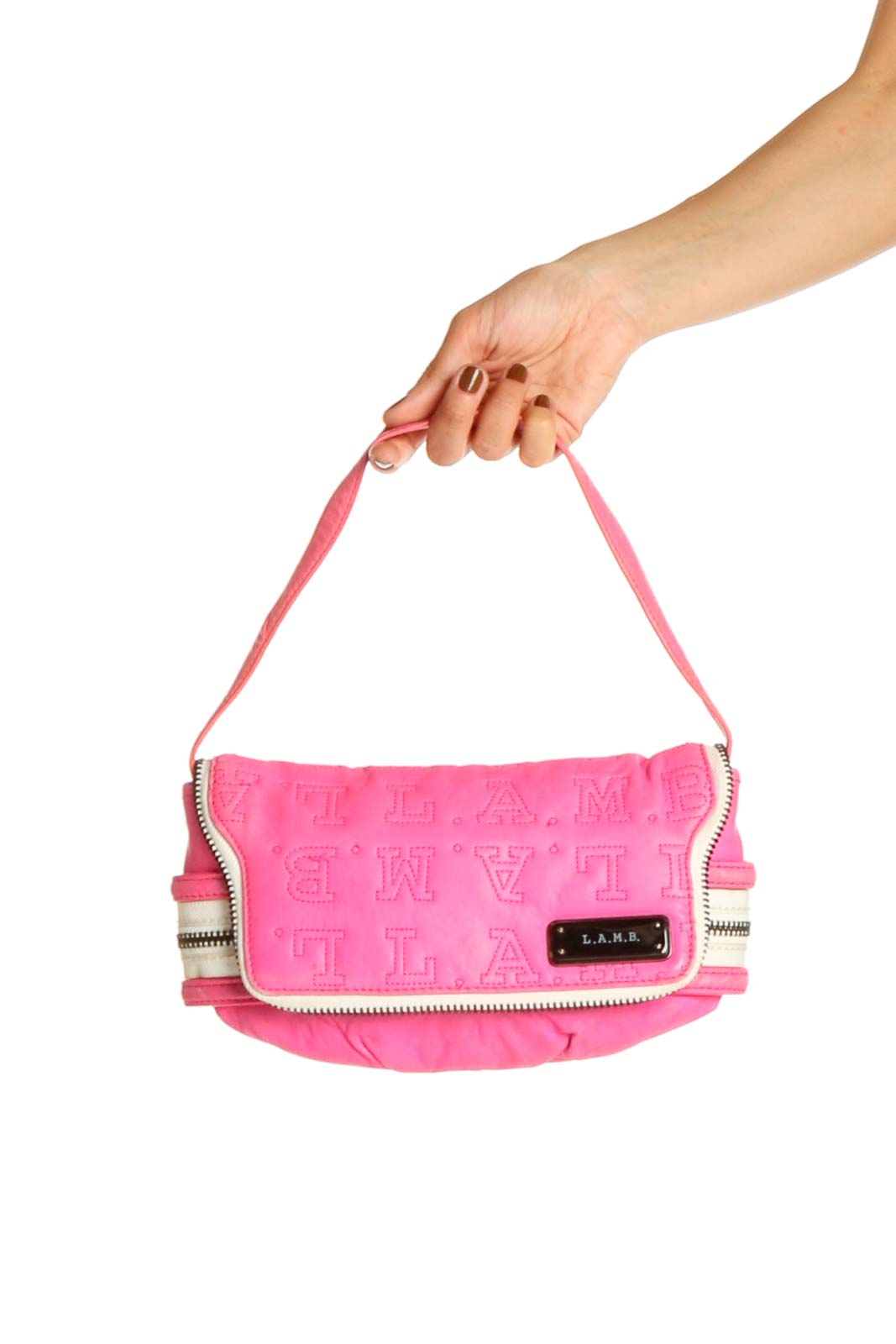 Pink Clutch Bag Front
