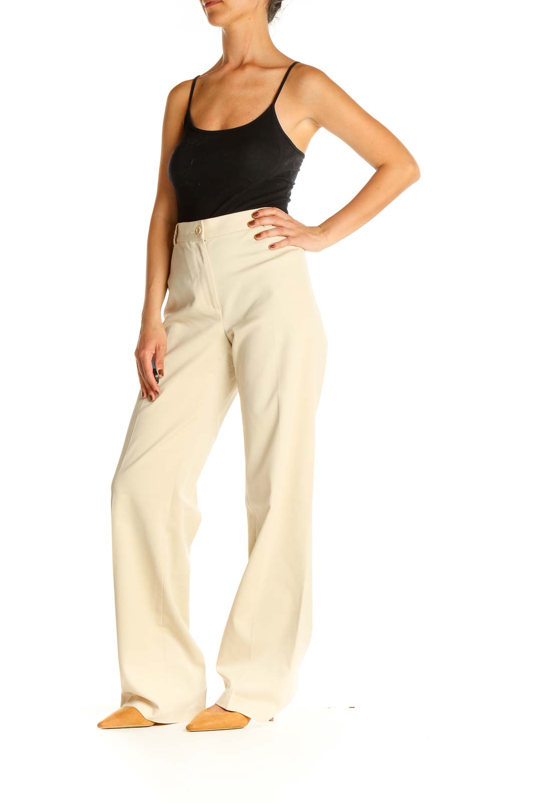 Buy NOISY MAY Cream High Waisted Utility Cargo Trousers from Next India