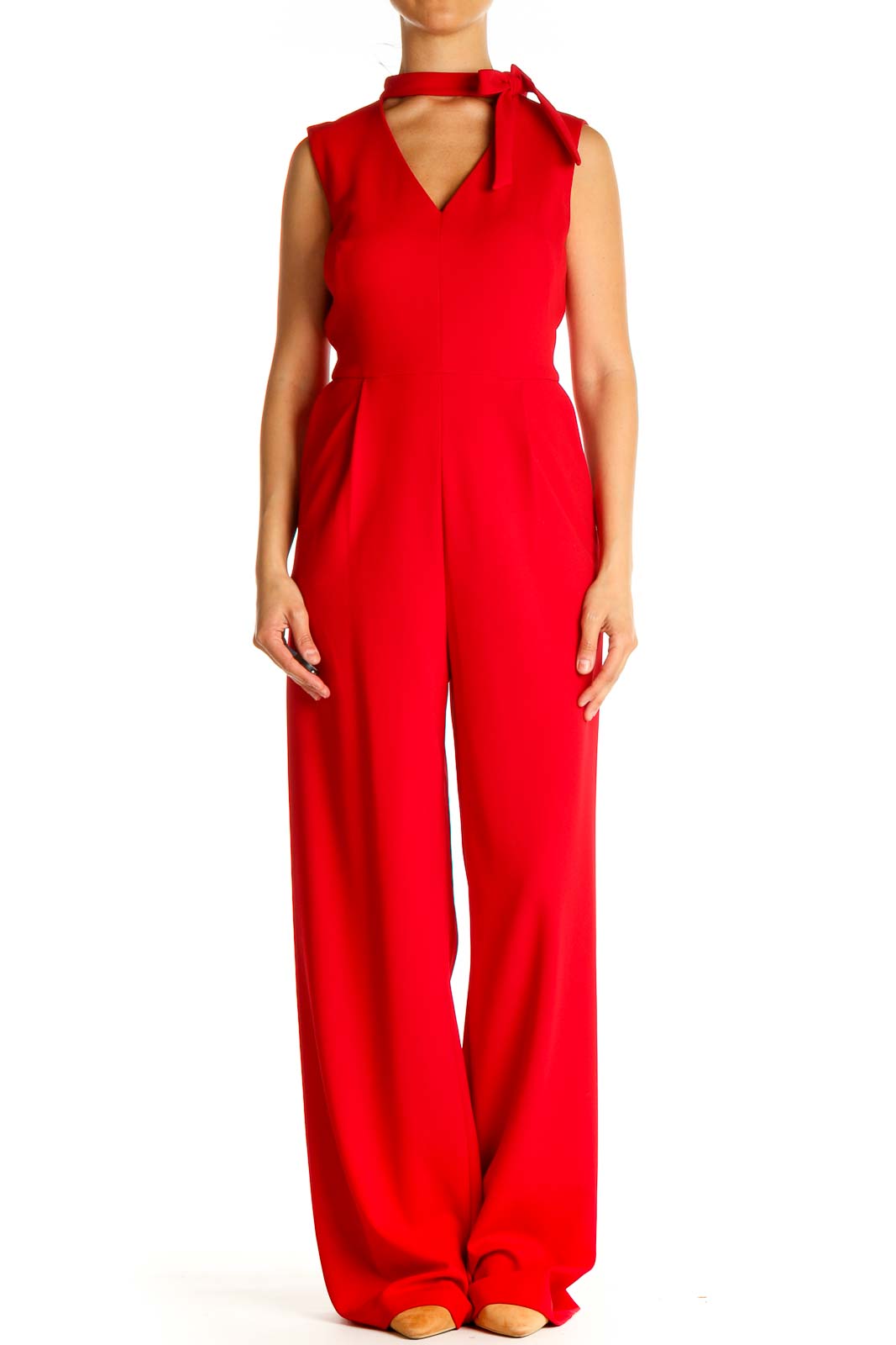 Calvin klein best sale jumpsuit red