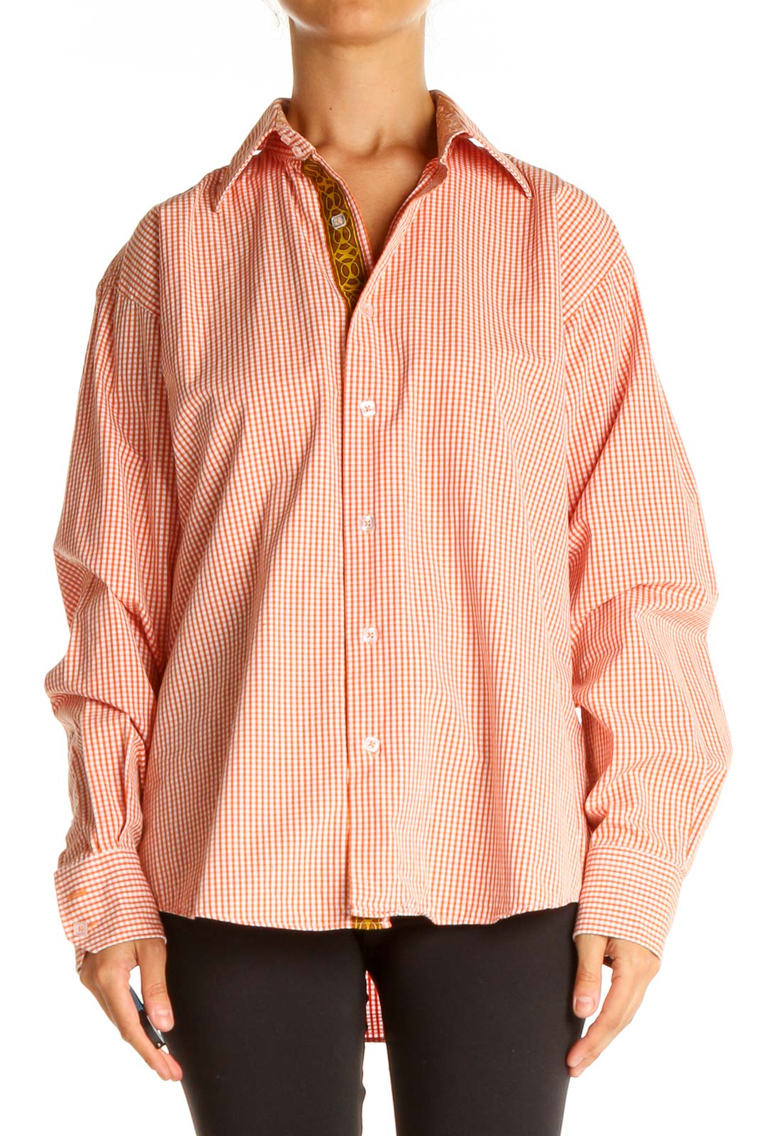 Red Formal Collar Shirt Front
