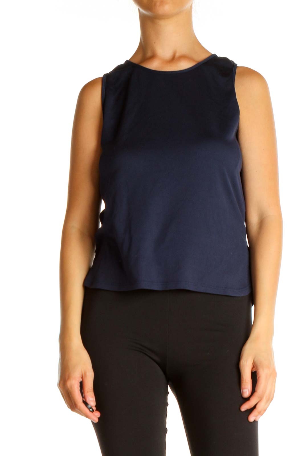 Blue Activewear Tank Top Front