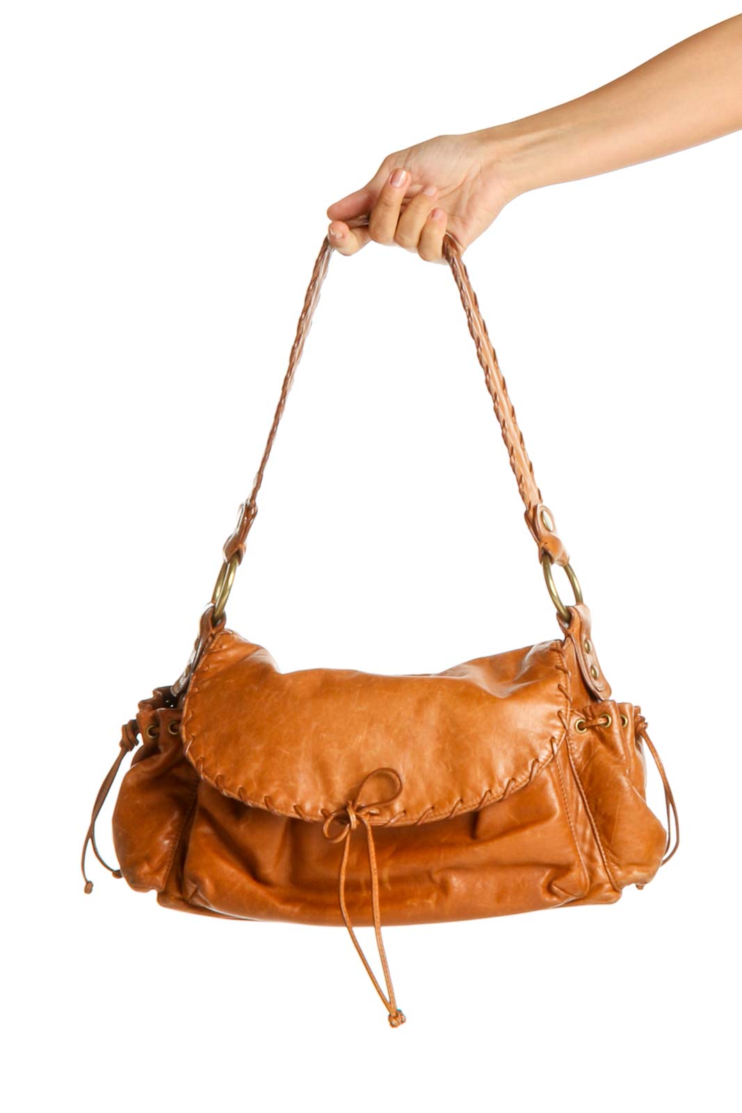 Brown Shoulder Bag Front