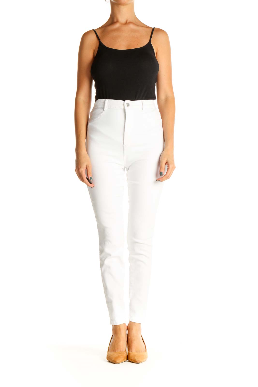Zara - White Skinny Jeans Unknown SilkRoll