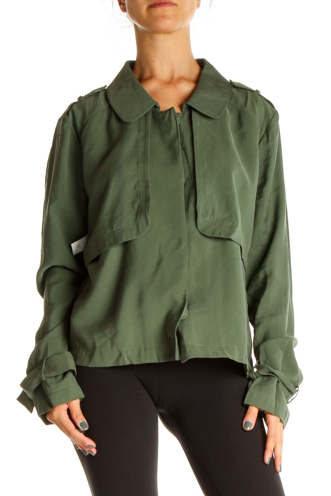 Green Jacket Front