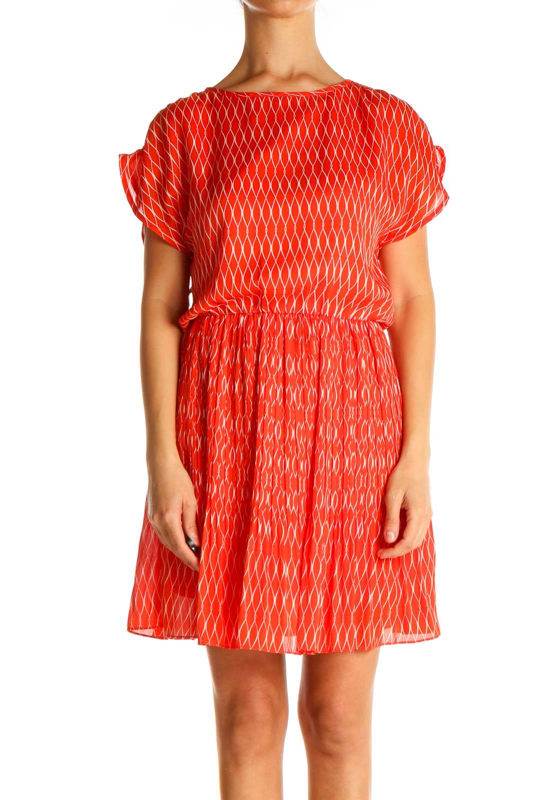 Red Day Fit & Flare Dress Front