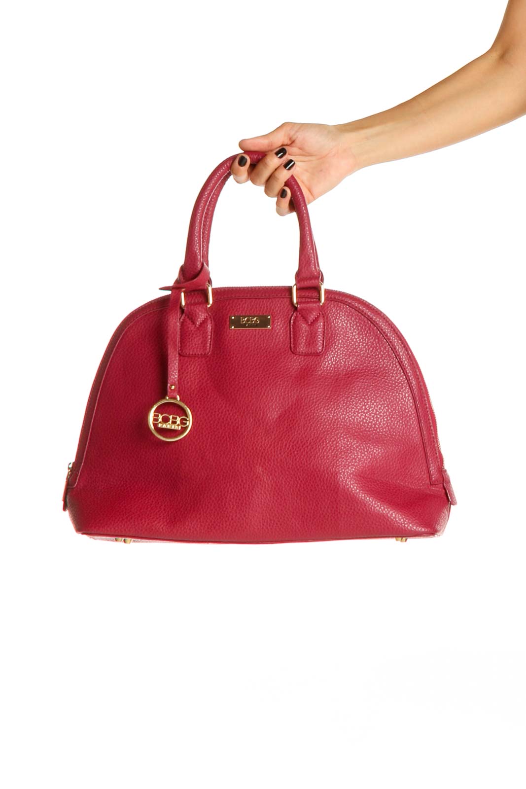 Red Satchel Bag Front