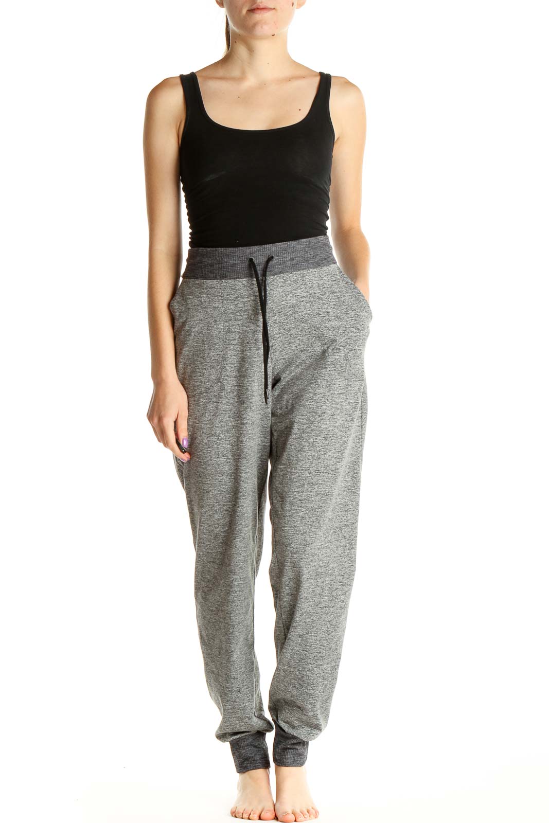 Gray All Day Wear Sweatpants Front