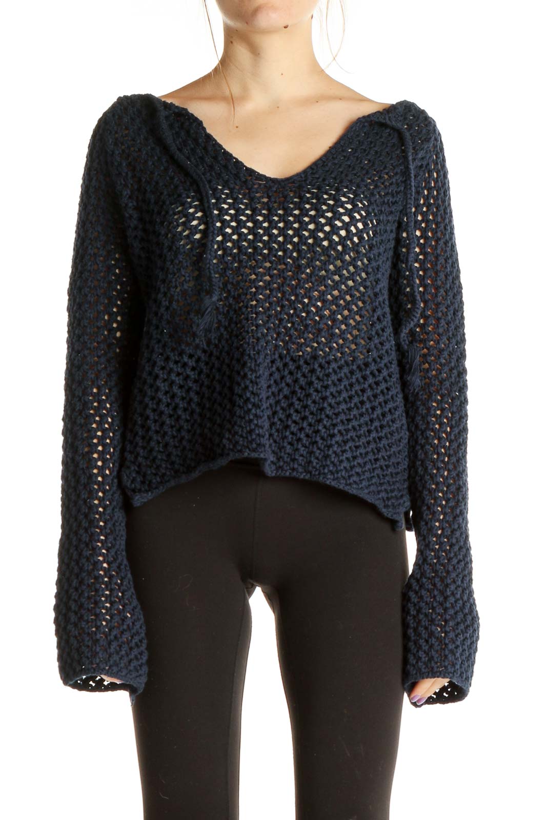 Blue Bohemian Sweater Front
