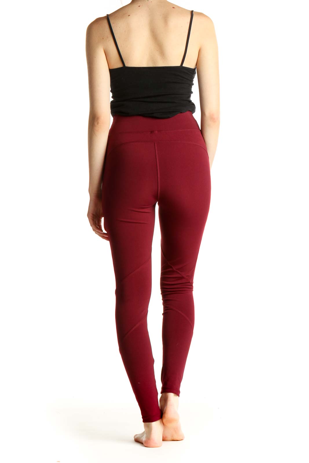Buy Lavos Secret Sleek Pocket Skin Fit Pant- Red at Rs.1299 online |  Activewear online