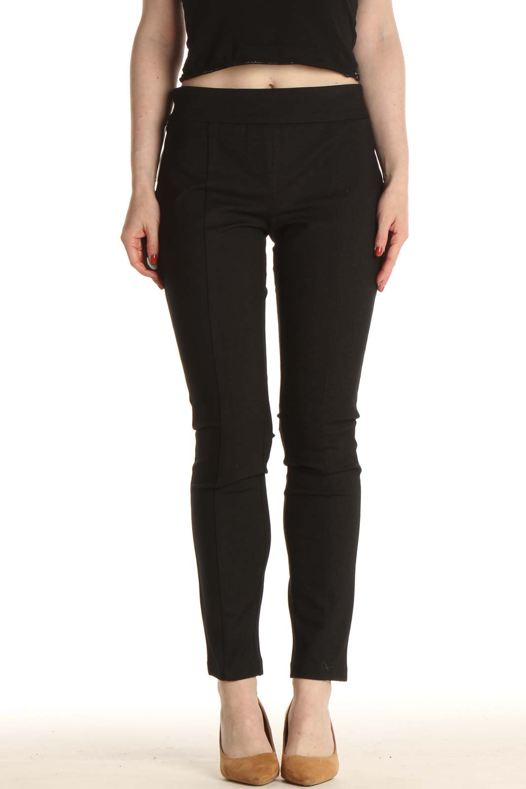 Black Casual Pants Front