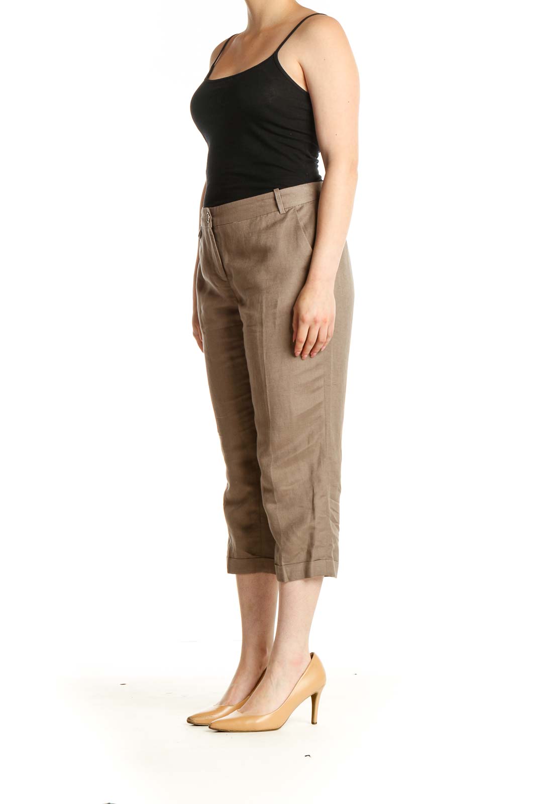 Womens Black Slim Capri Trousers Black | Mint Velvet Trousers *  Newrootsevents