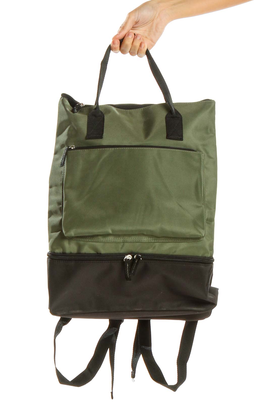 Green Backpack Front
