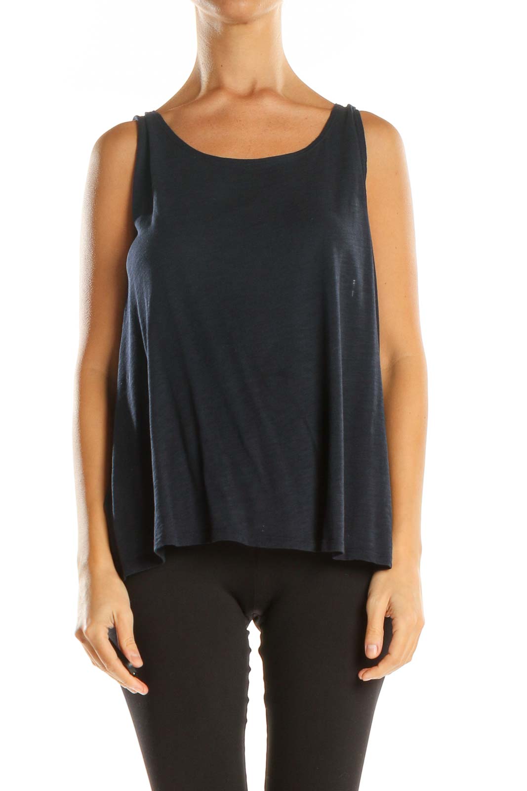 Blue Basic Top Front