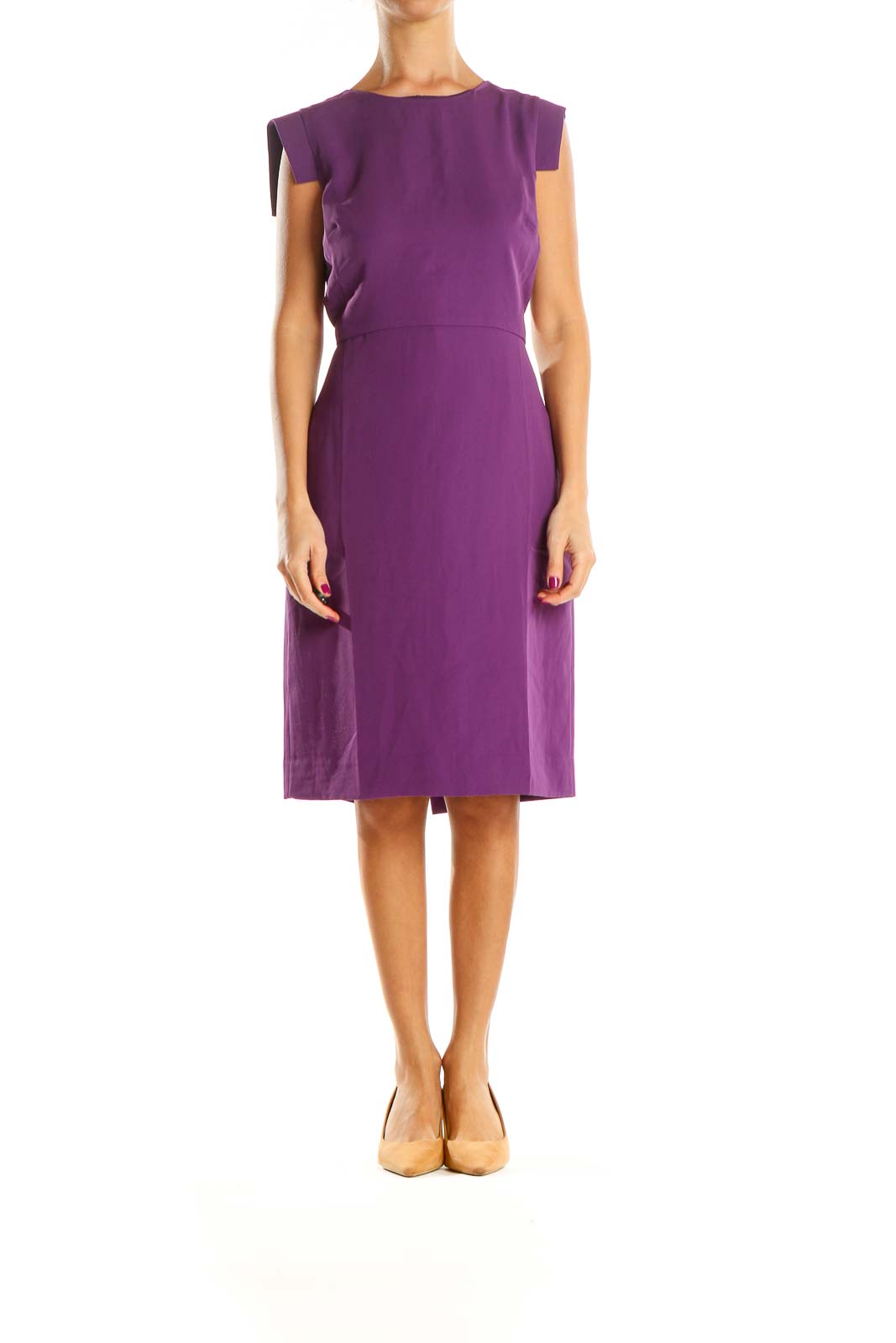 J crew purple on sale dress