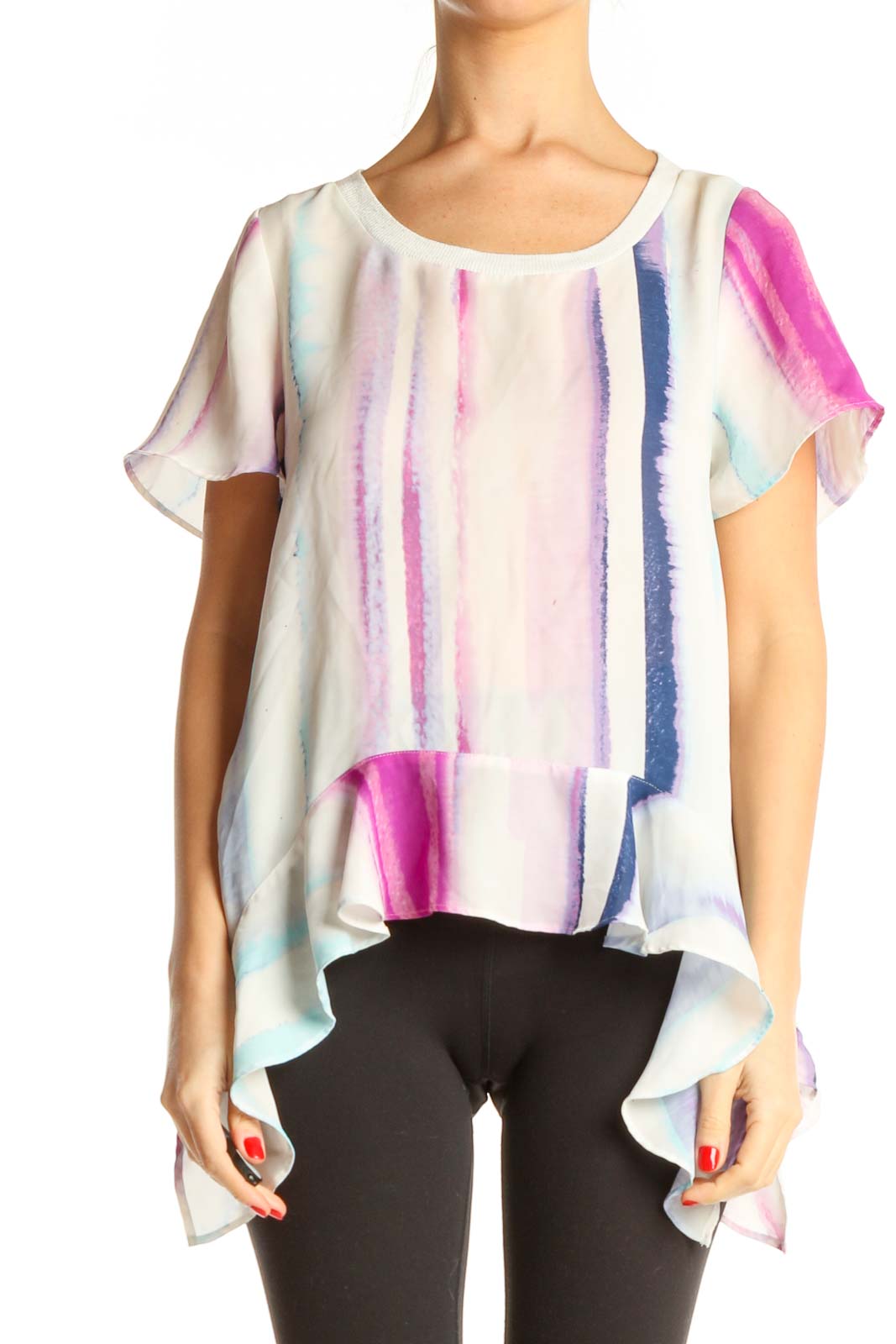 Multicolor All Day Wear Blouse Front