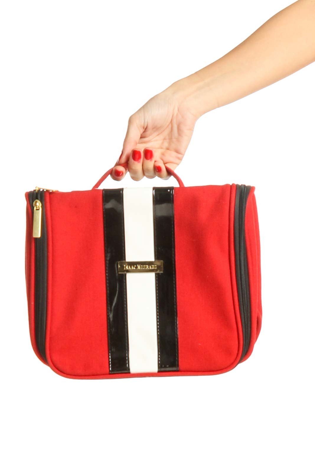 Red Striped Bag Front