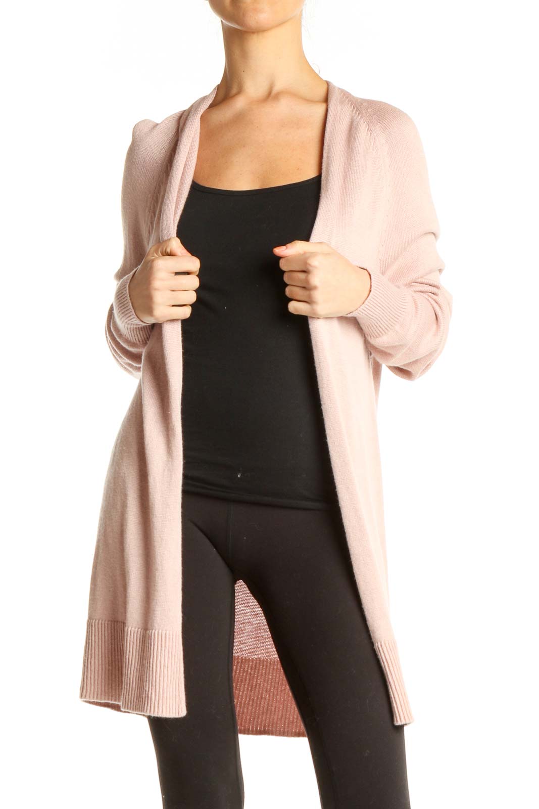 Pink Cardigan Front