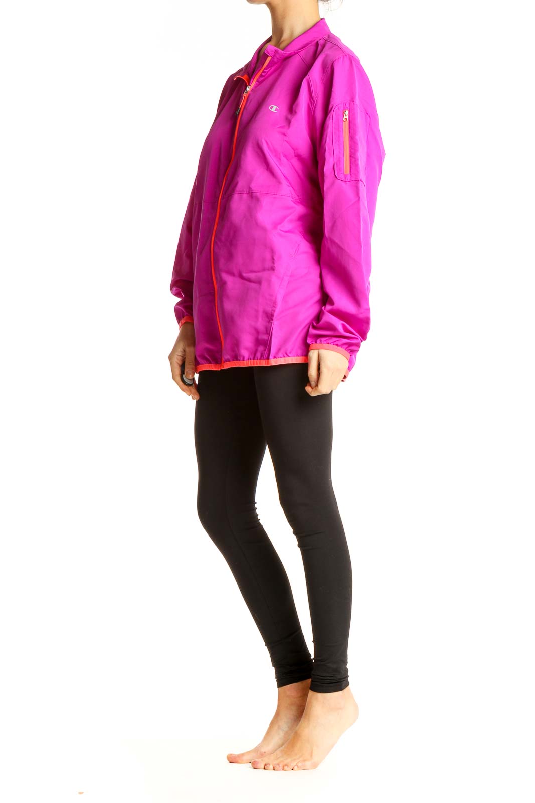 Pink discount activewear jacket