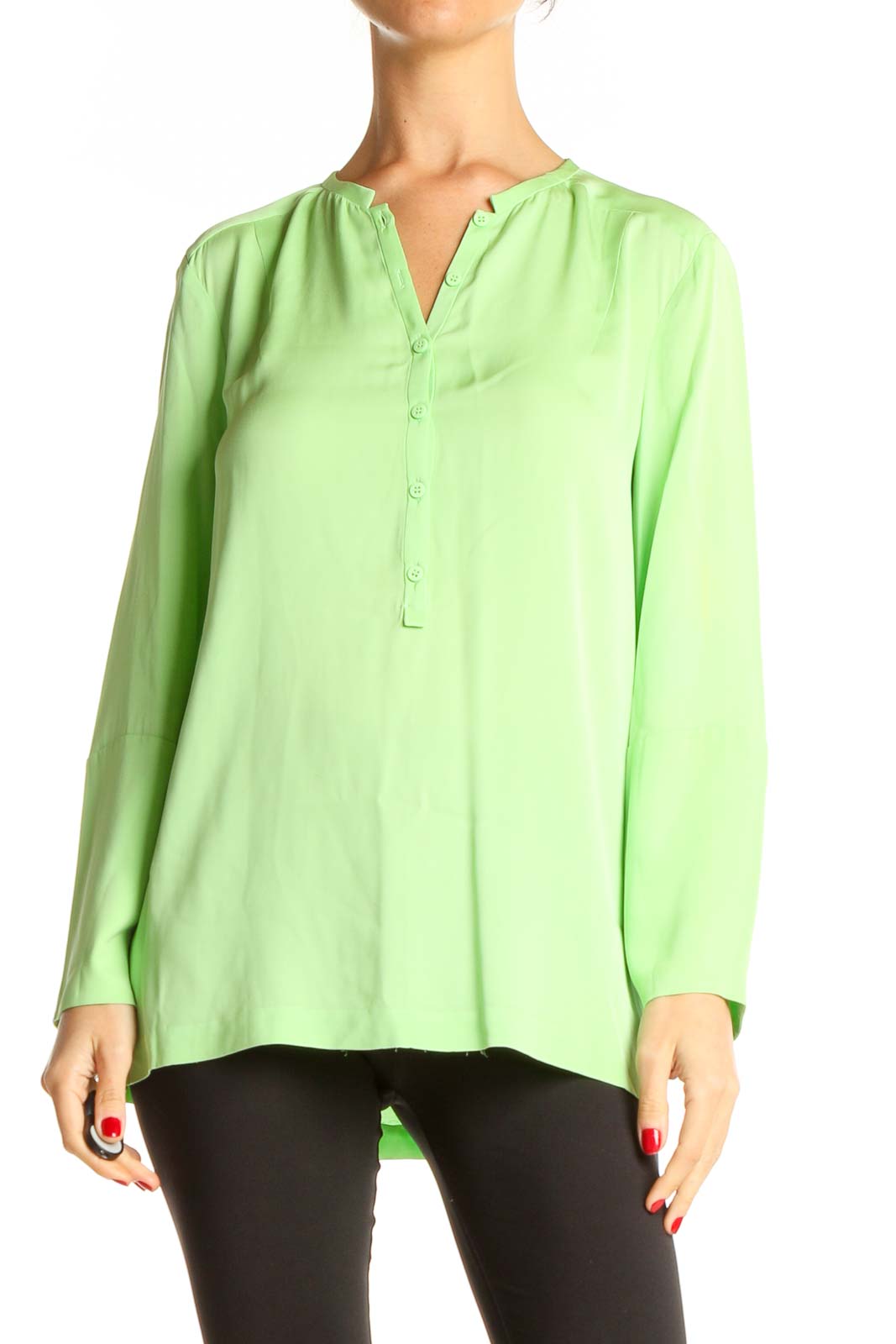 Green All Day Wear Top Front