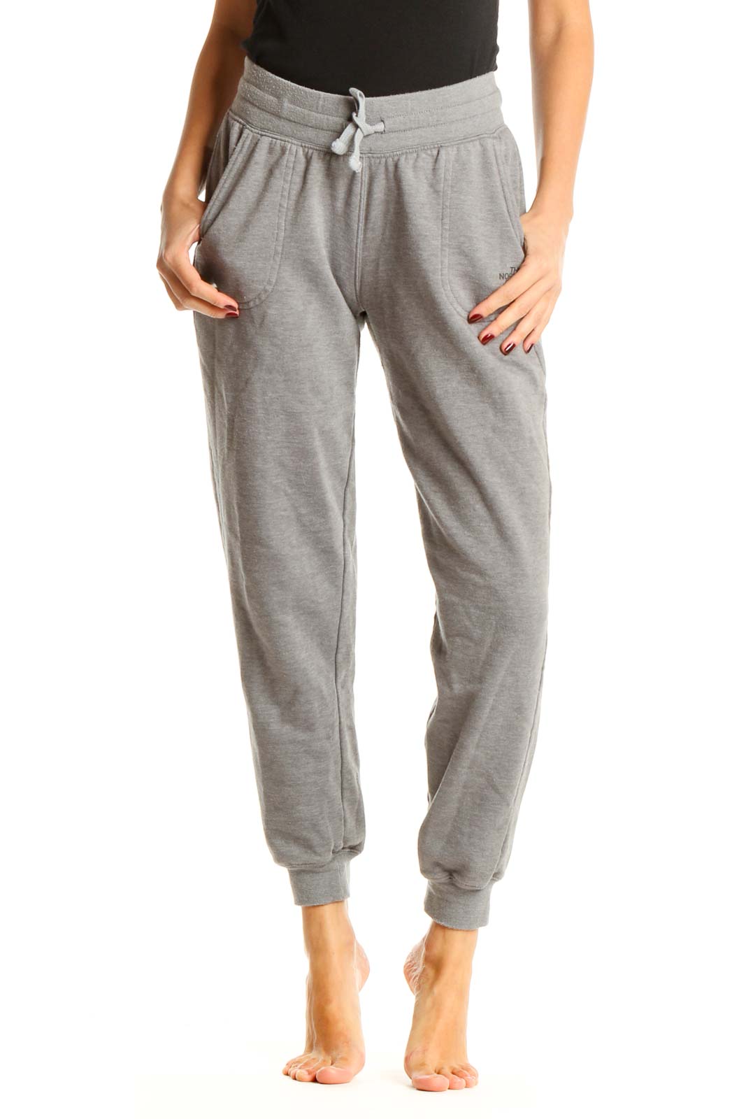 Gray Casual Sweatpants Front