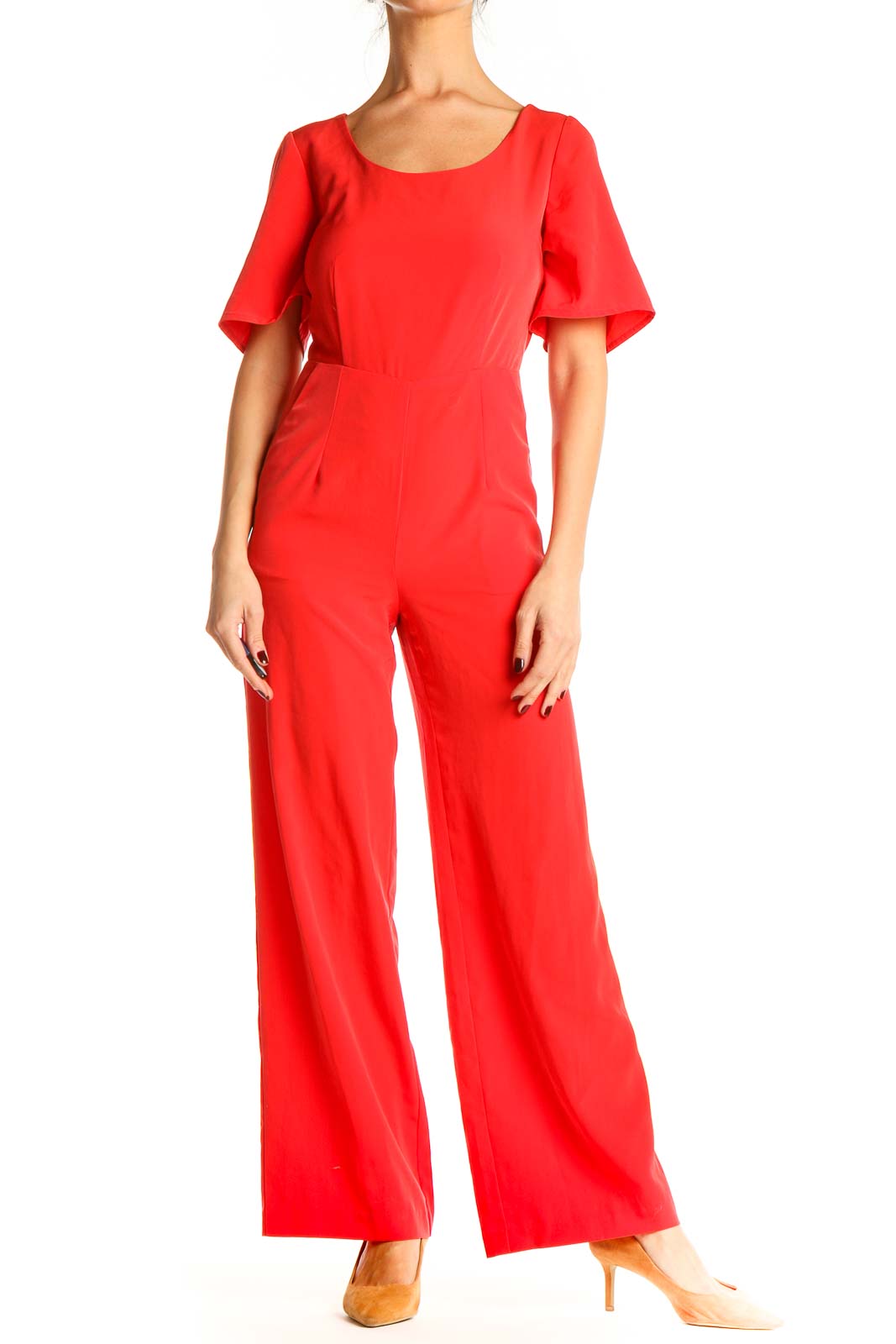 Red Jumpsuit Front
