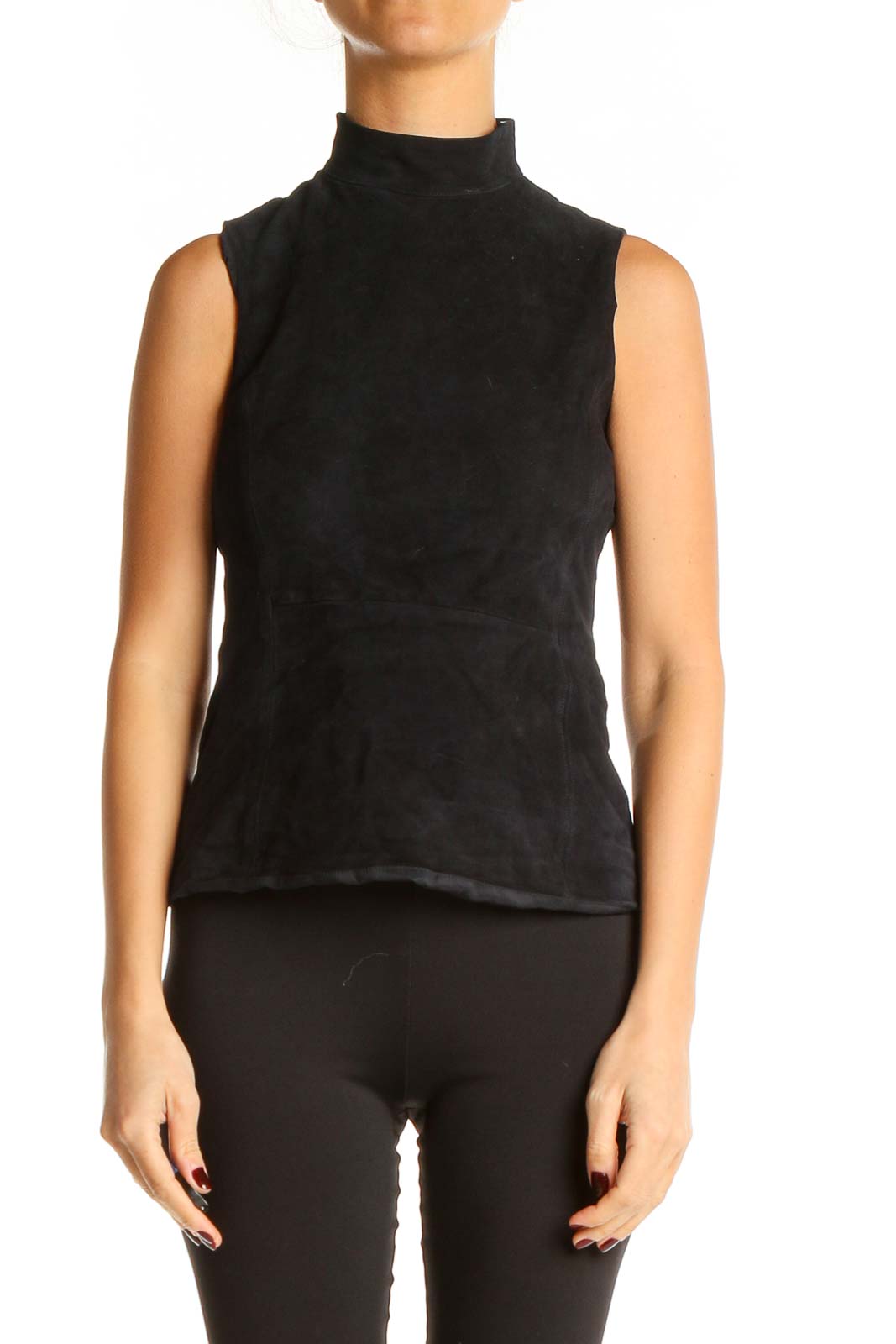 Black All Day Wear Top Front