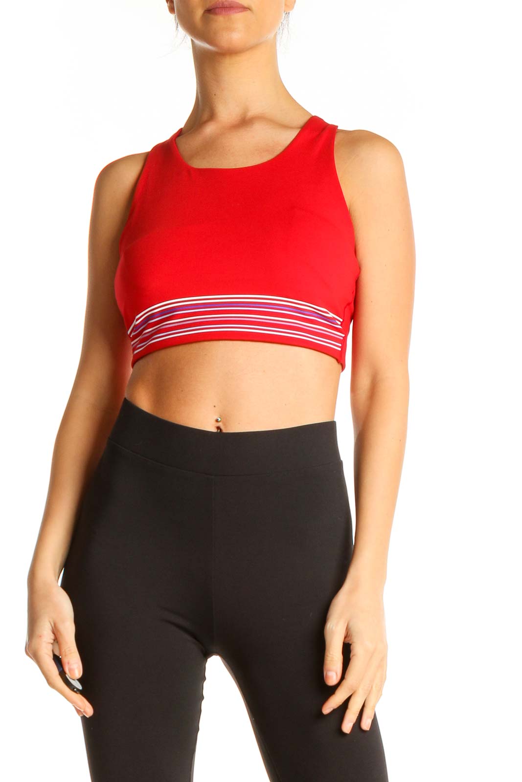 Red Activewear Sports Bra Front